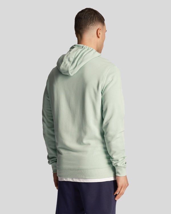 Lyle & Scott Club Emblem Hoodie - Turquoise Shadow