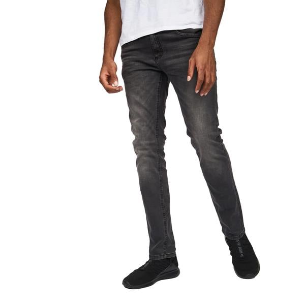 Crosshatch Mens Svelte Stretch Jeans - Dark Grey - 