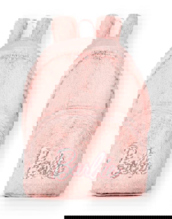 Barbie Womens Pink Furry Backpack (One Size)