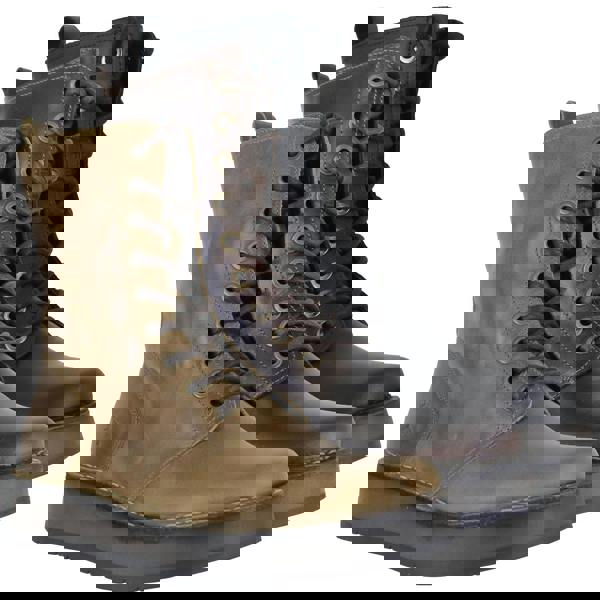 Fly London Rami Womens Zip Up Military Lace Up Style Ankle Boots