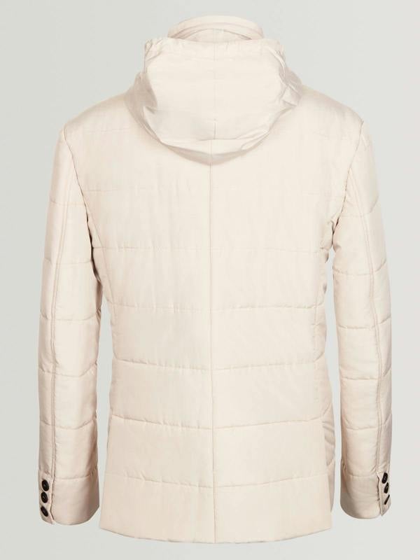 Puffer Suit Jacket - Sand