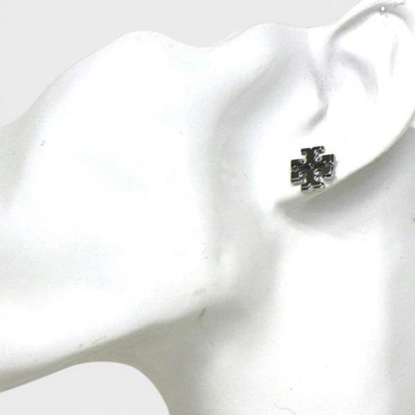 Tory Burch Signature Silver Earrings