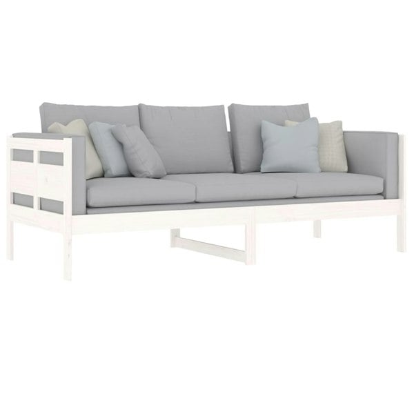 Berkfield Day Bed White Solid Wood Pine 80x200 cm