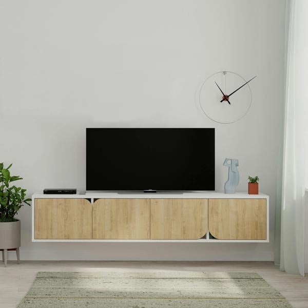Decortie Spark Modern TV Unit Multimedia Centre with Storage Cabinet 180cm Width