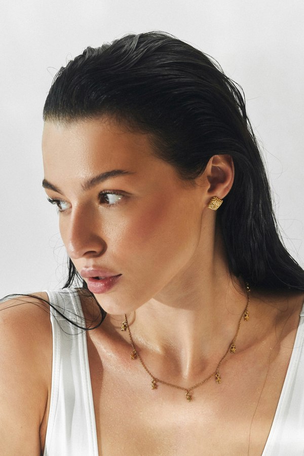 Elk & Bloom Star Feeling Chunky 14K Gold Choker Necklace