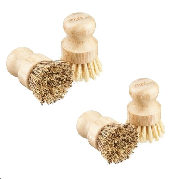 Cooks Professional Bamboo Pot Brushes | Pack of 4