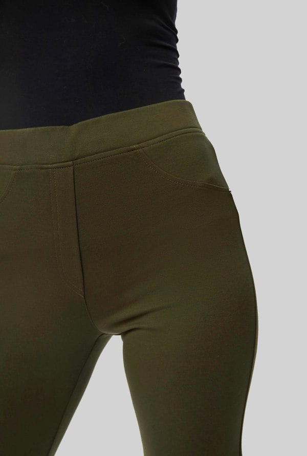 James Lakeland Boot Leg Trousers Green