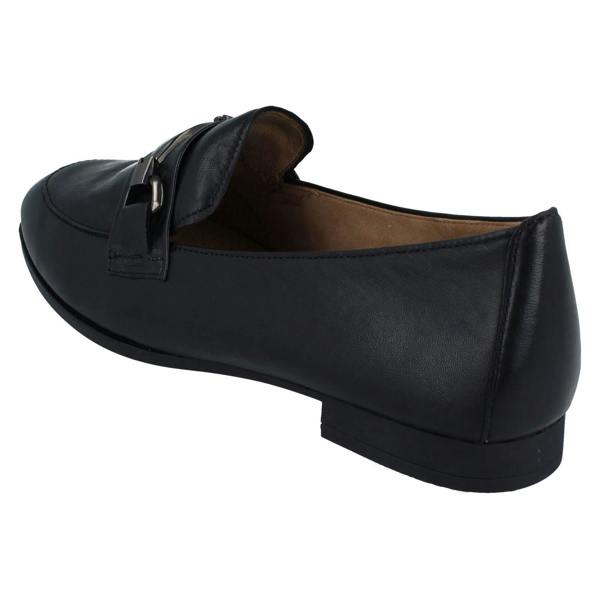 Gabor Ladies Gabor Smart Soft Leather Loafer With Chain Trim Accent 55.271