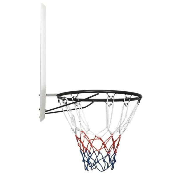 Berkfield Basketball Backboard White 90x60x2 cm Polyethene