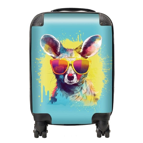 Warren Reed Splashart Wallaby In Glasses Suitcase