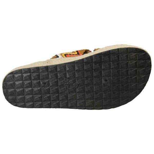 Spot On Ladies Spot On Platform Cross Over Strap Mule