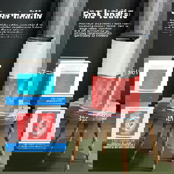 Spector Electric Dehumidifier 2000ml Drying Moisture with LED Light Timer Silent