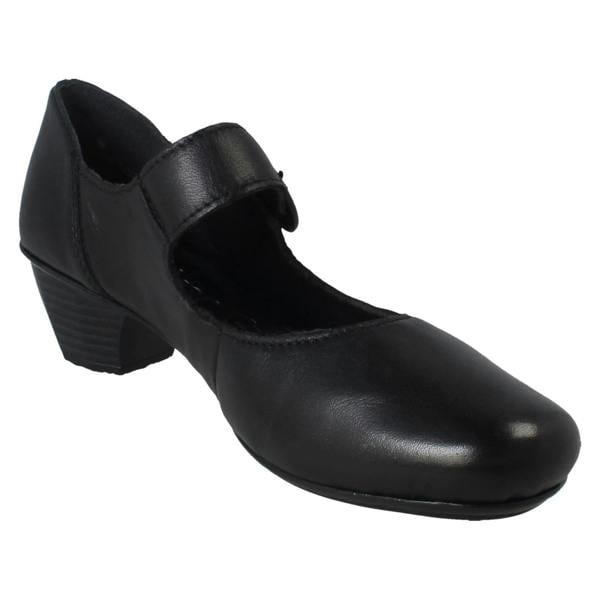 Rieker Ladies Rieker Buckle Detailed Hook and Loop Smart Heels 41756