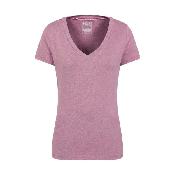Mountain Warehouse Womens/Ladies Vitality V Neck T-Shirt - Pink