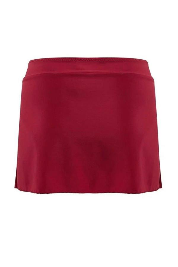 WOVCOR Regular Waist Slit Detail Skirt Bikini Bottom