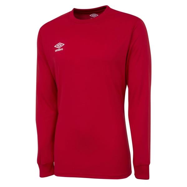 Umbro Mens Club Long-Sleeved Jersey - Vermillion