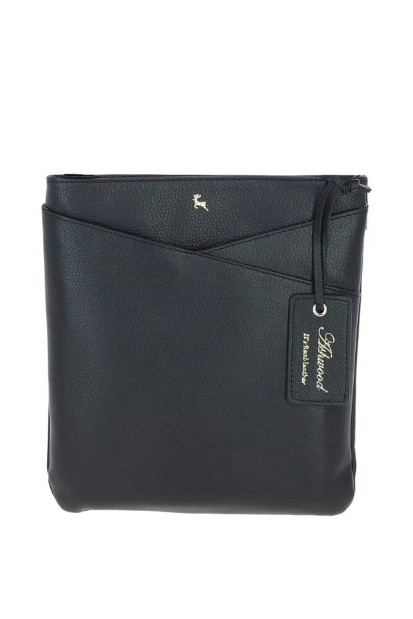 Ashwood Curve Zip Top Leather Cross Body Bag: 64640/curve