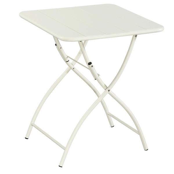 Core Products Square Metal Bistro Folding Garden Table Moss Green