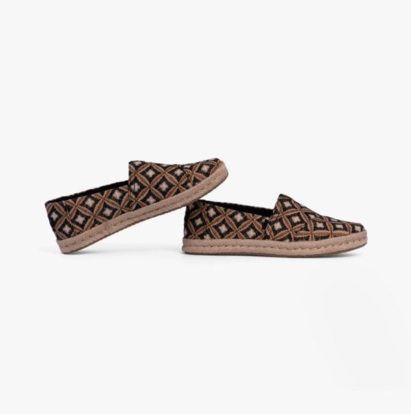 TOMS ALPARGATA ROPE 2.0 Womens Espadrilles Geo Black