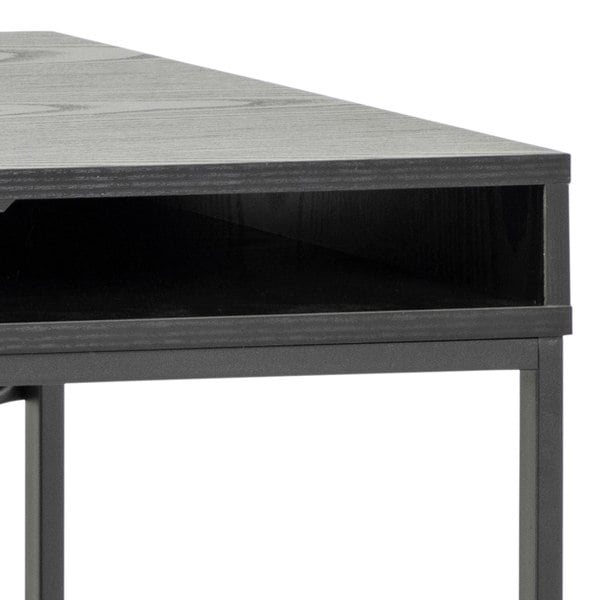 Furniture To Go Seaford 1 Drawer Office Desk in Ash Black