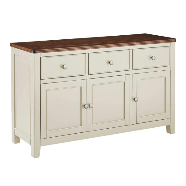 Queensbury Large Sideboard with Oak Top, 3 Doors and Drawers