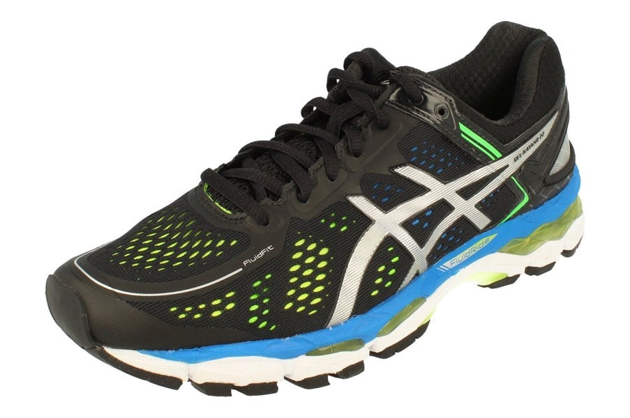 Asics Gel-Kayano 22 Mens T547N 9093 9093 - Black Silver Yellow 9093 - Photo 0
