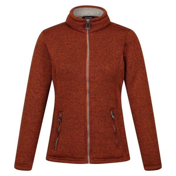 Regatta Women's Razia II Full Zip Fleece Jacket - Burnt Copper/Light Vanilla