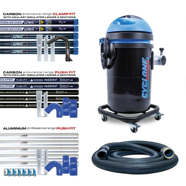 Equip2clean Cyclone 1700W Lightweight Gutter Vacuum  37L