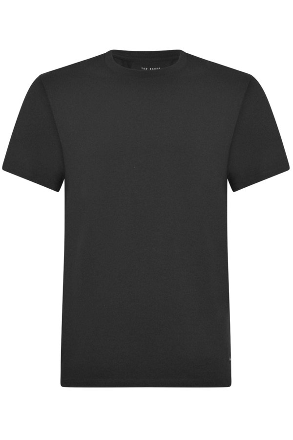Ted Baker - Cotton Stretch 3 - Pack Crew - Neck T-Shirts, Black - Boxers - and - Briefs.net