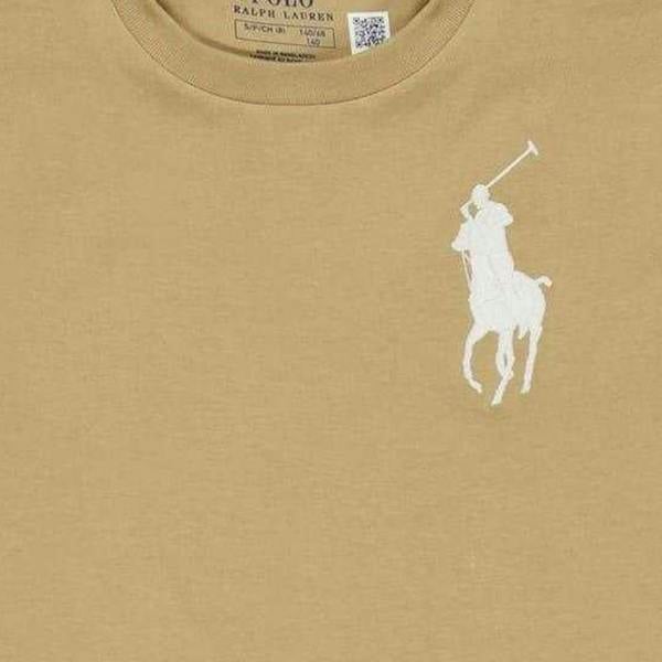 Ralph Lauren Childrens/Kids Embroidered Logo Logo T-Shirt - Vintage Khaki - 