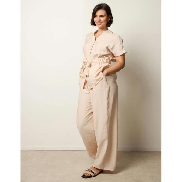 Blue Vanilla Two Piece Belted Co-Ord Set