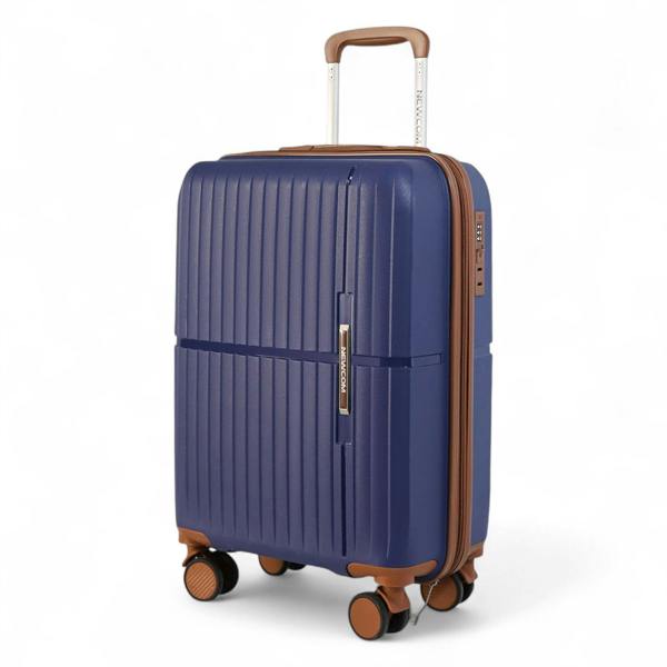 Infinity Luggage Strong Hard Shell Suitcase Set 8 Wheel Cabin Luggage Holiday Travel Case