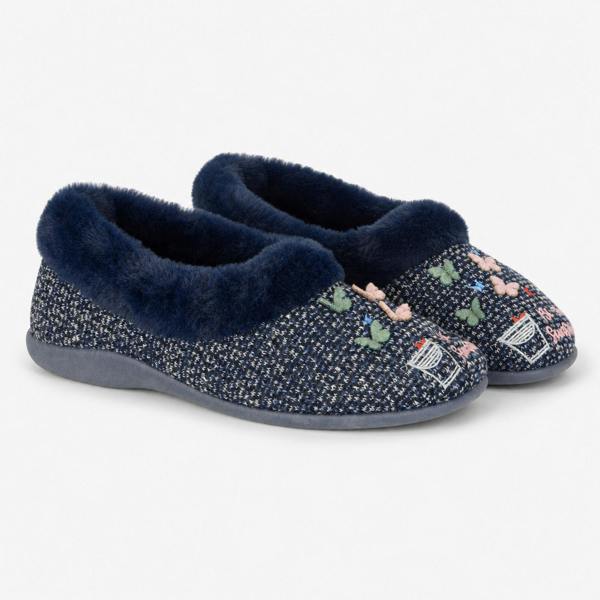 Sleepers TESSA Full Slippers Slippers   in  Navy