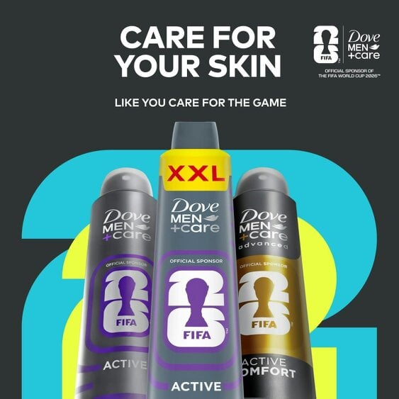 Dove Men+Care FIFA Active Anti-Perspirant Deodorant Spray 48H Protection 6x300ml