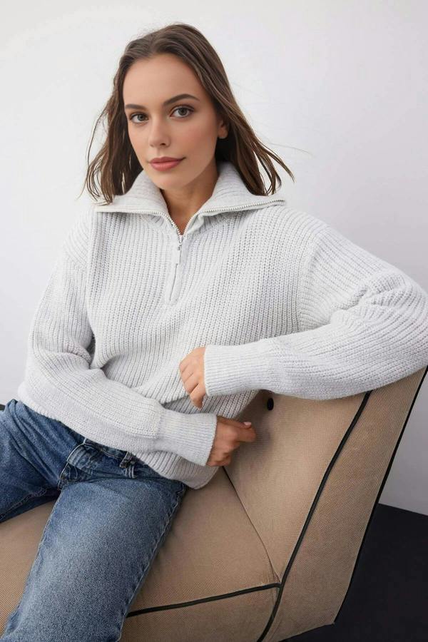 WOVCOR Soft Textured Knit Sweater