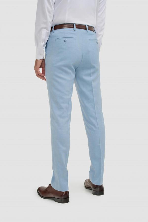 House of Cavani Malibu - Men's Sky Blue Textured 3 Piece Suit