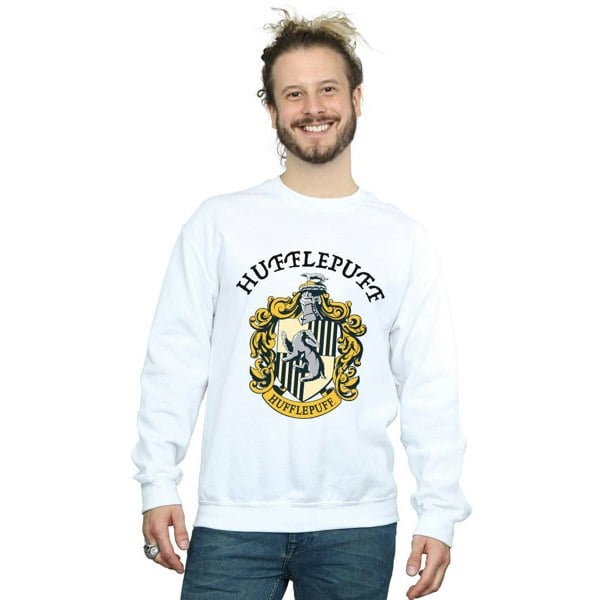 Harry Potter Mens Hufflepuff Sweatshirt - White