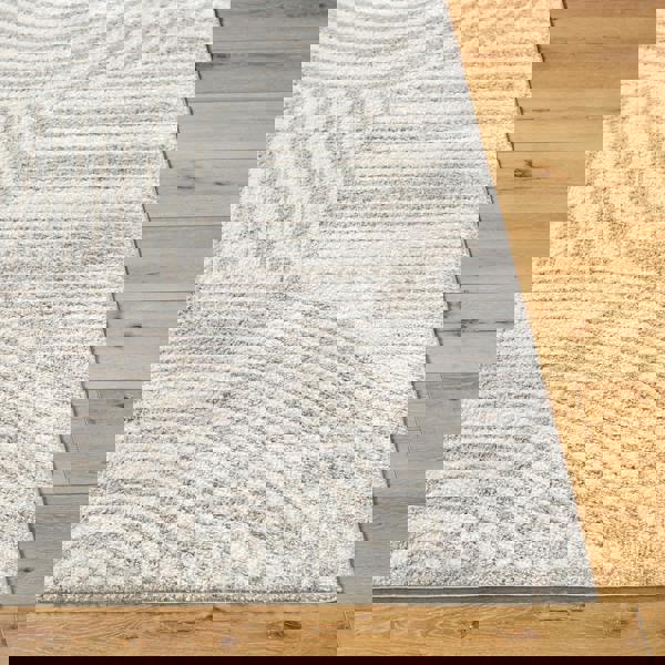 Livabliss Fossay Shag-Washable Beige Grey Modern High Pile Rug