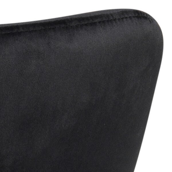Wyld Haus Set of 2 Haderslev Black Upholstered Dining Chair with Armrest