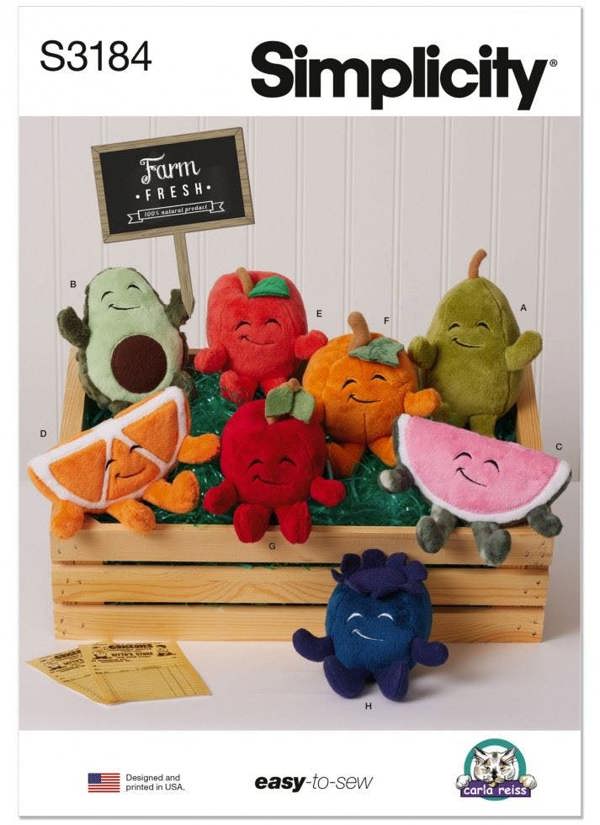 Simplicity Sewing Pattern 3184, Toys OS (One Size) - Easy
