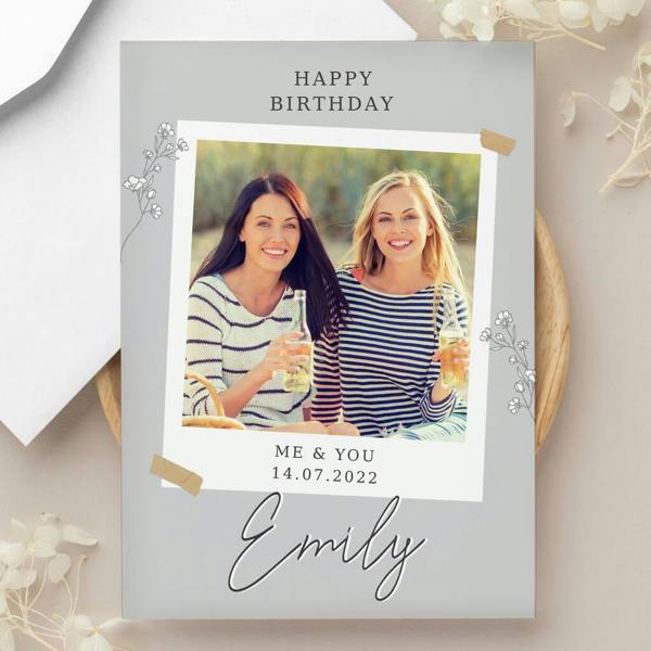 Personalised Photo Greeting Card - alternative angle