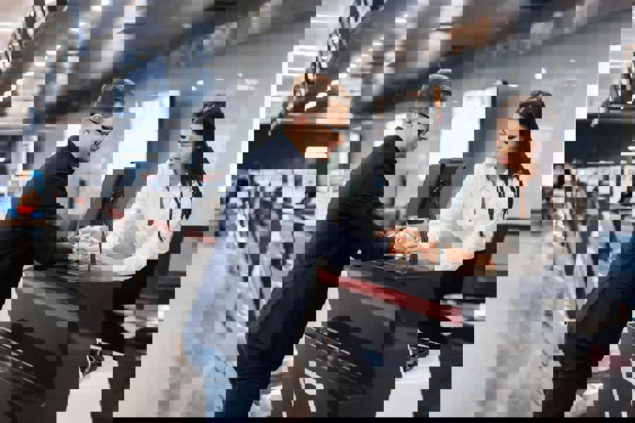 Durable TOUGH Anti-Theft Lock Goose Neck Tablet Holder Wall/Table Mount  | Black