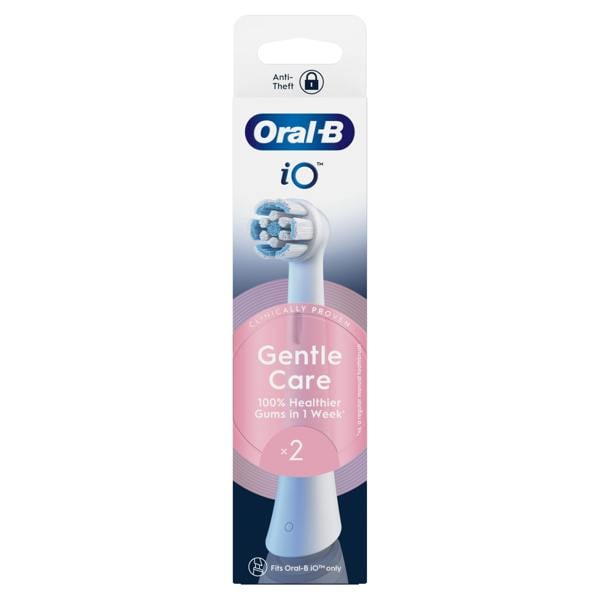 Oral-B iO Series Gentle Care, Original Brush Heads, for Sensitive Gums, 2
