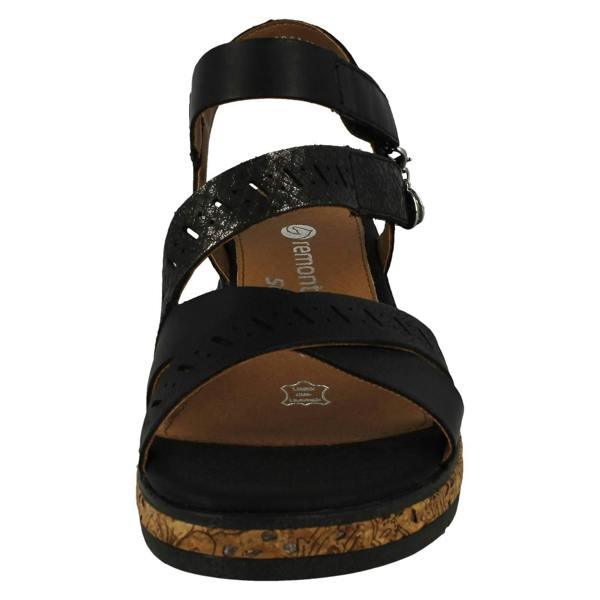 Remonte Ladies Remonte Smart Casual Sandals With A 5cm Wedge Heel D3064