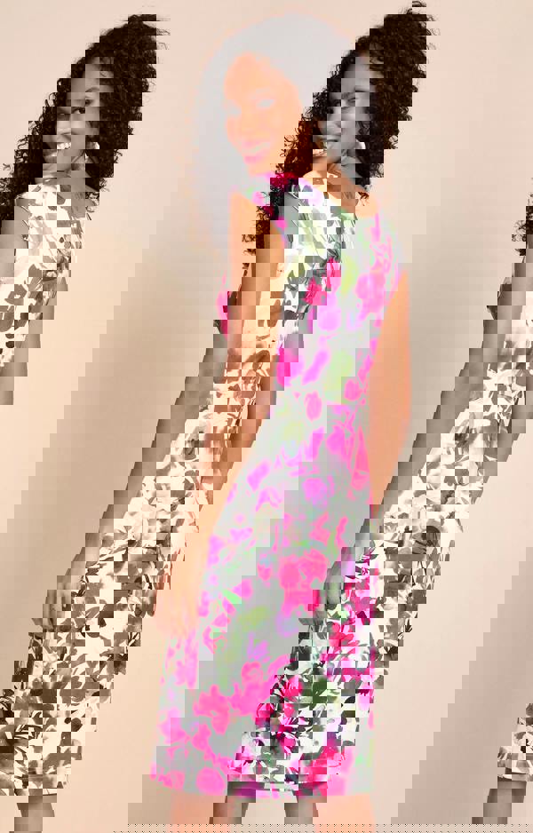 Alie Street London Pippa Shift Dress - Fuchsia Florals