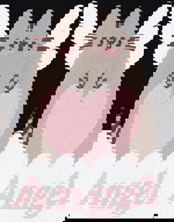 Pusheen Womens Black Angel Hoodie