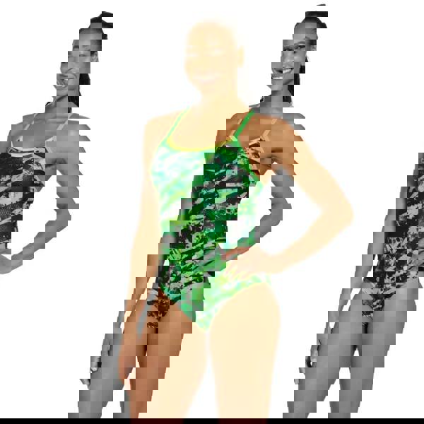 Zoggs Greengame Strikeback Swimsuit - Green