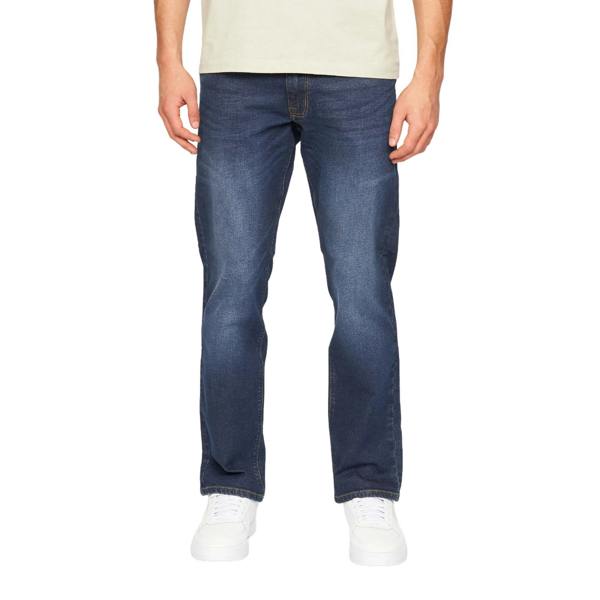 Crosshatch Mens Cadman Straight Jeans - Dark Wash - 