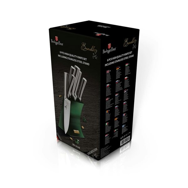 Berlinger Haus Knife Set with Stand Berlinger Haus BH-2448 Emerald Collection