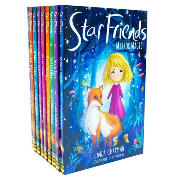 Linda Chapman Star Friends Series 9 Book Set (Mirror Magic, Wish Trap & More)